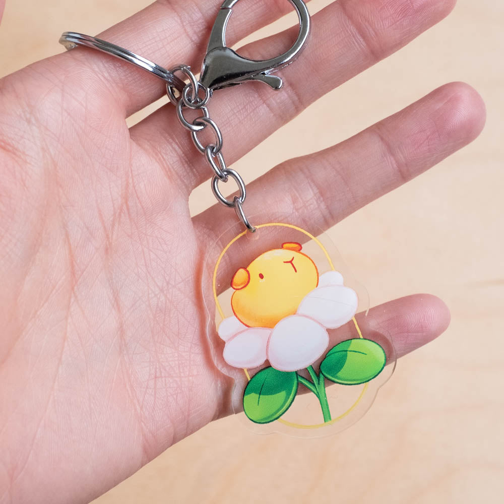 Keychain - Lucky Flower Charm