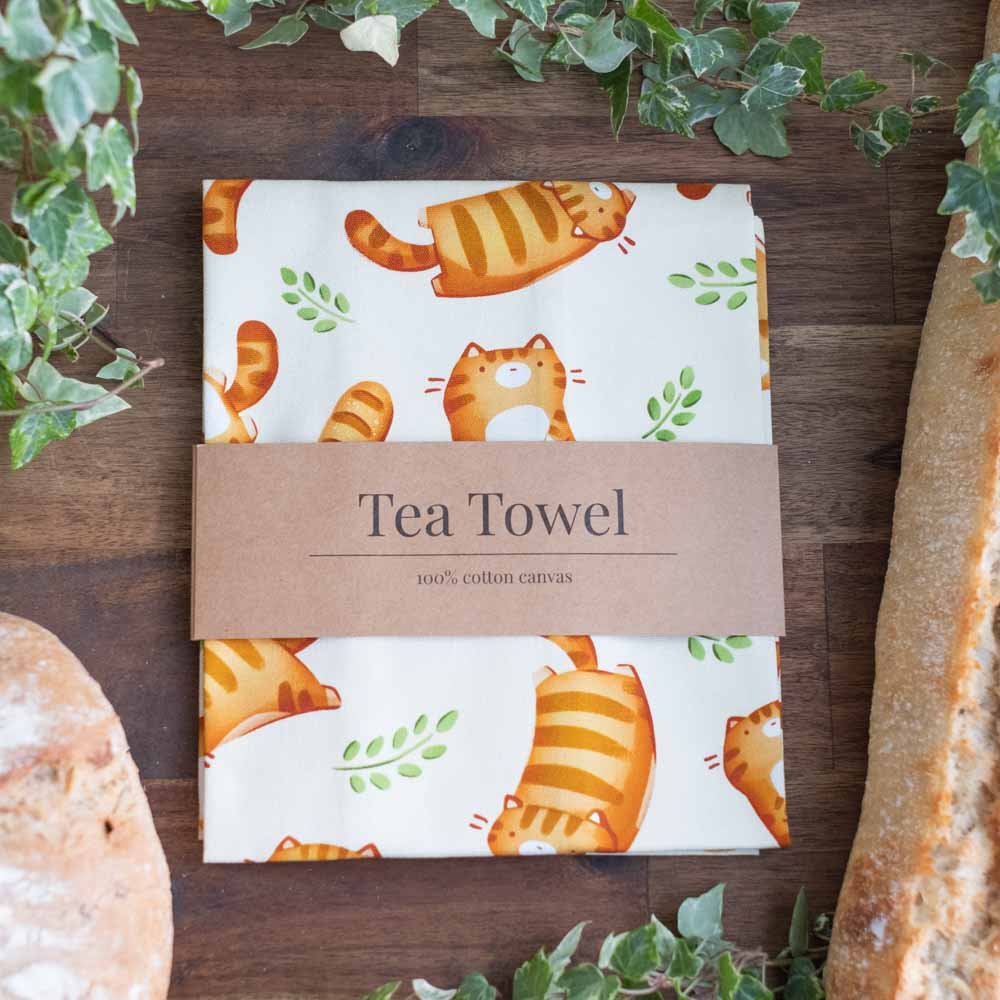 Tea towel - Loafs of cats