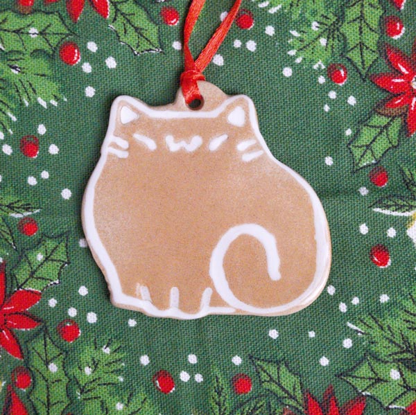 Ornament - gingerbread cat