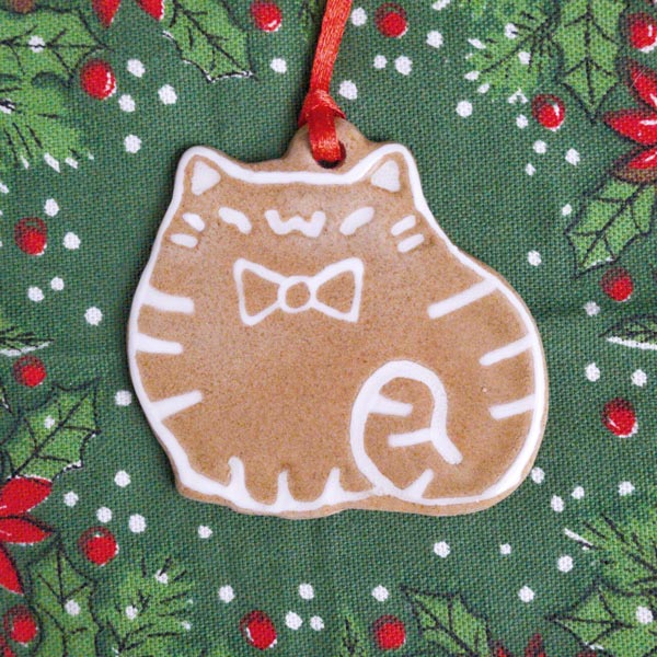 Ornament - gingerbread cat