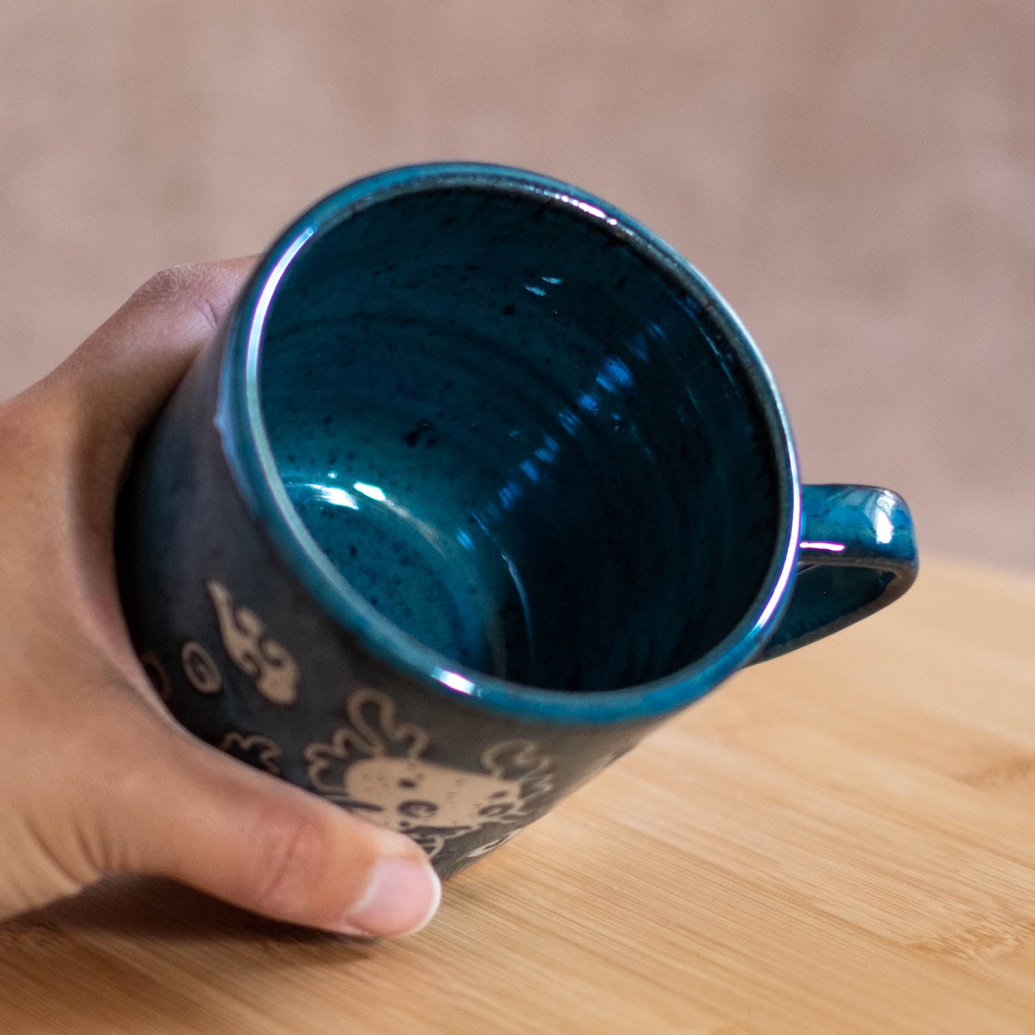 Mug 350 ml (Right) - Cobalt dragon *