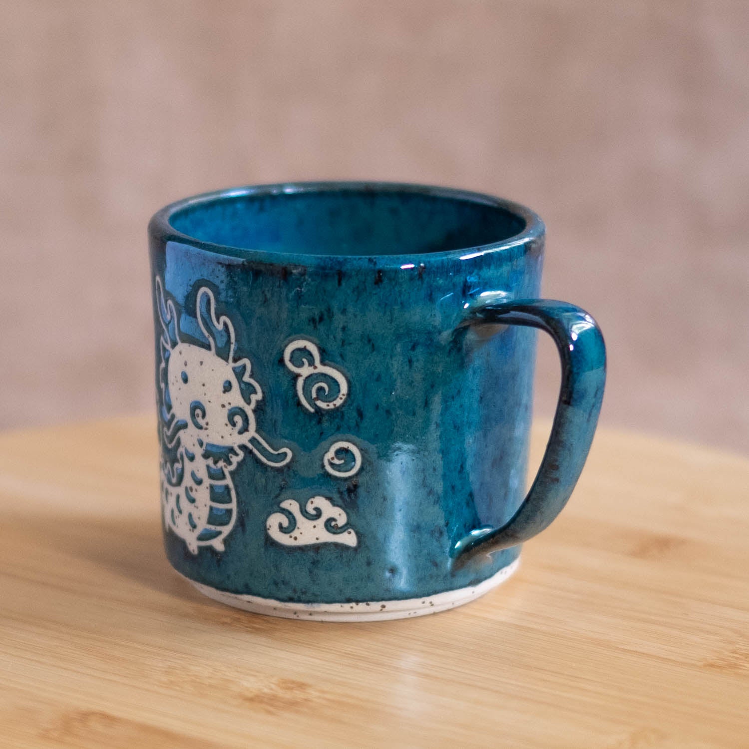 Mug 350 ml (Right) - Cobalt dragon *