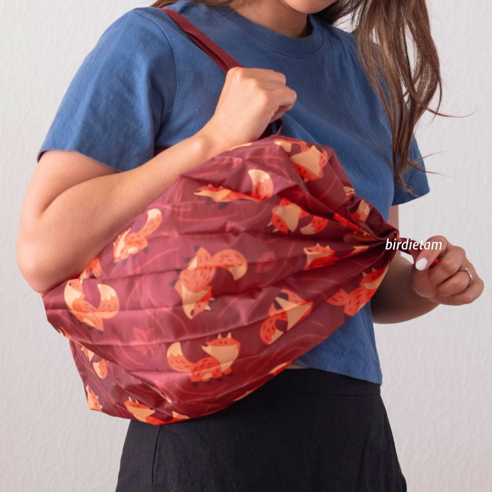Foldable Bag - Red Foxes