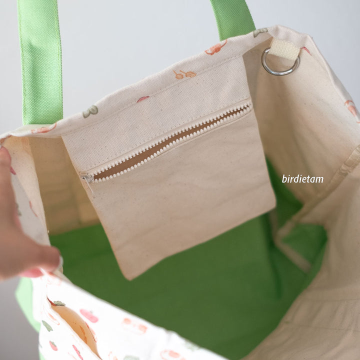 Grocery Tote Bag (Large) - Guinea pig veggies