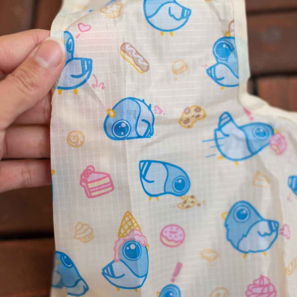 Foldable Bag - Pigeons and pastries