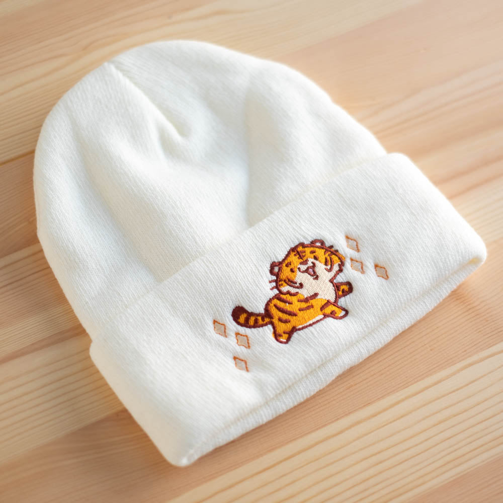 Beanie - Tiger, white