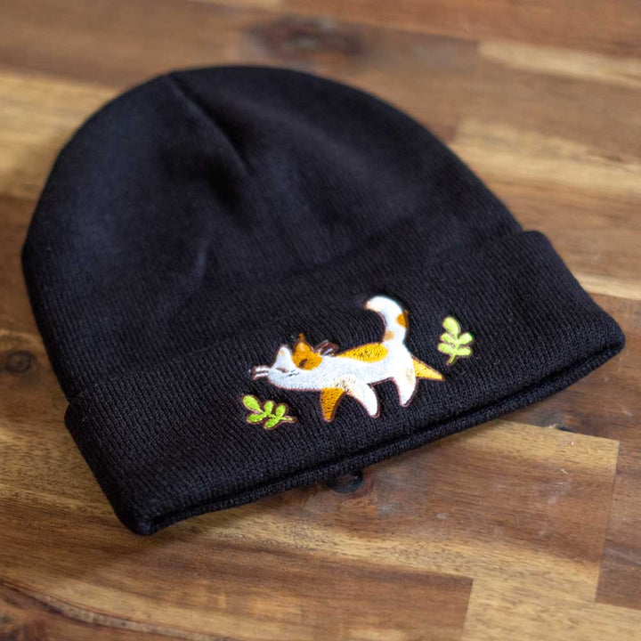 Beanie - Calico, black