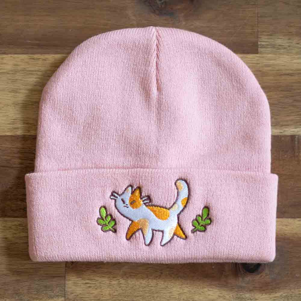 Beanie - Calico, pink