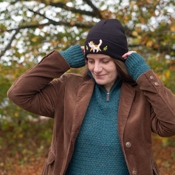 Beanie - Calico, black