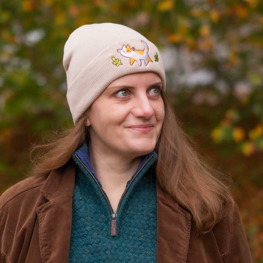 Beanie - Calico, beige