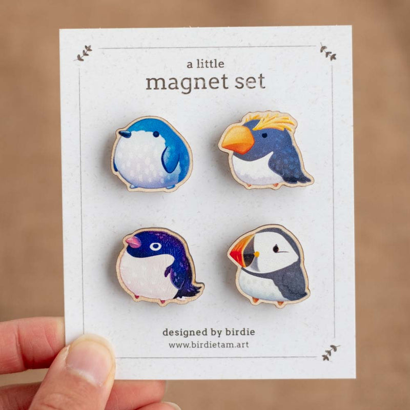 Magnet set - Penguins & puffin