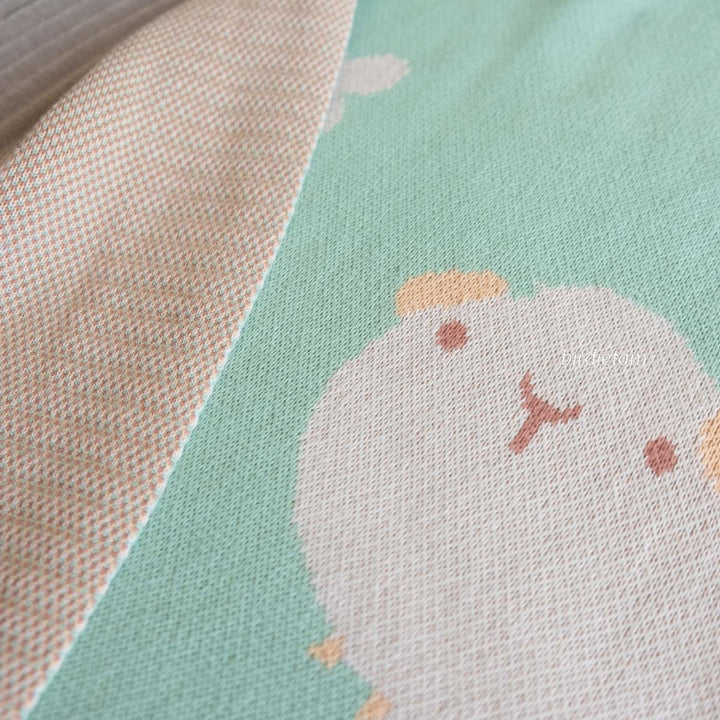 Blanket - Guinea pig meadow 100% cotton (PRE-ORDER, SHIPPED OCT 2026)