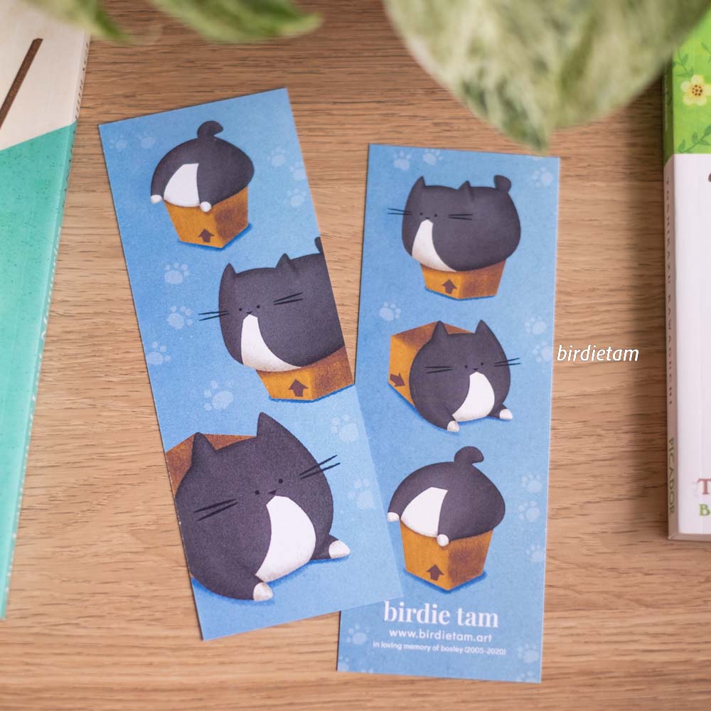 Bookmark - Cat in a box