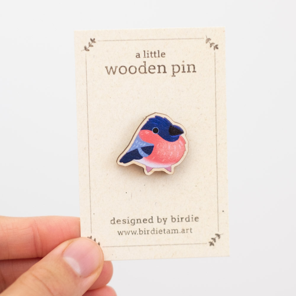 Wooden pin - Bullfinch