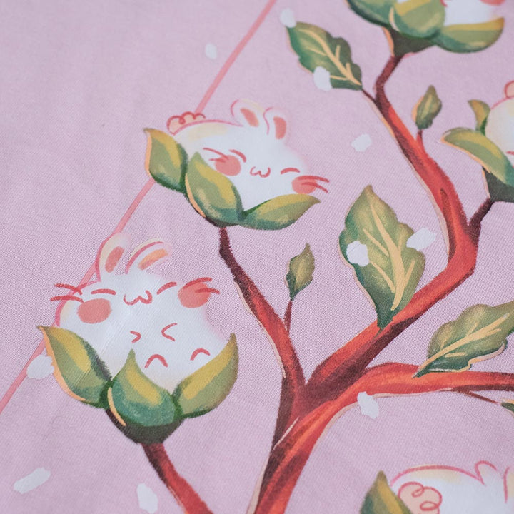 Sweater (crewneck) - Cherry blossom bunnies, pink