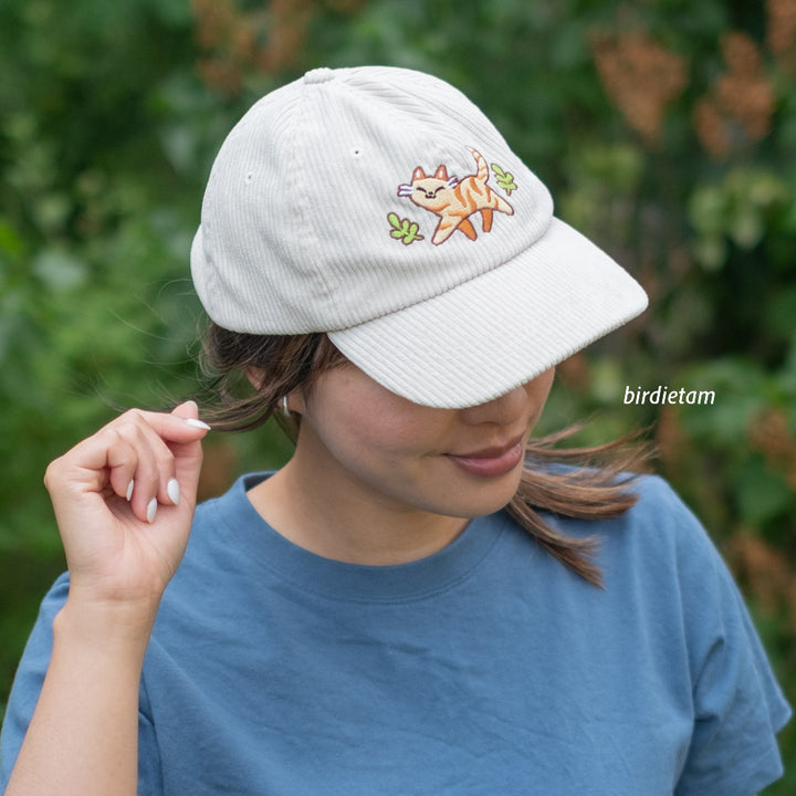 Corduroy cap - Happy tabby