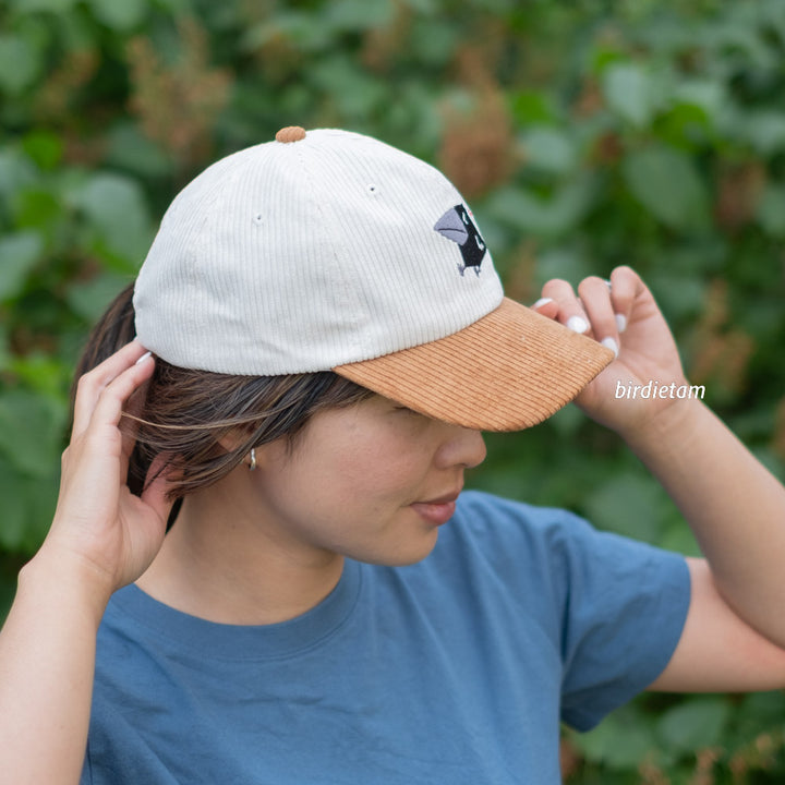 Corduroy cap - Cursing crow