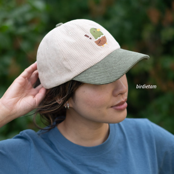 Corduroy cap - Surprised duck