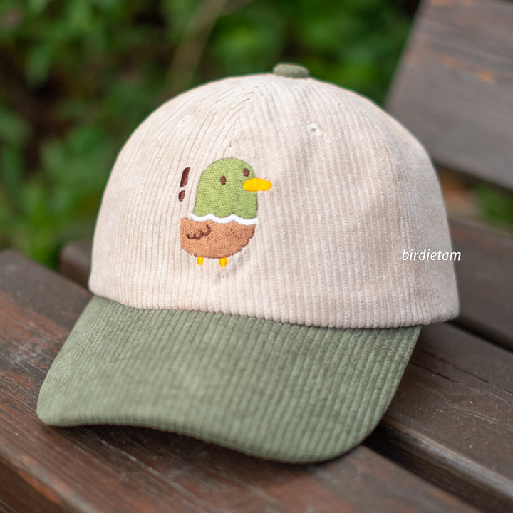 Corduroy cap - Surprised duck