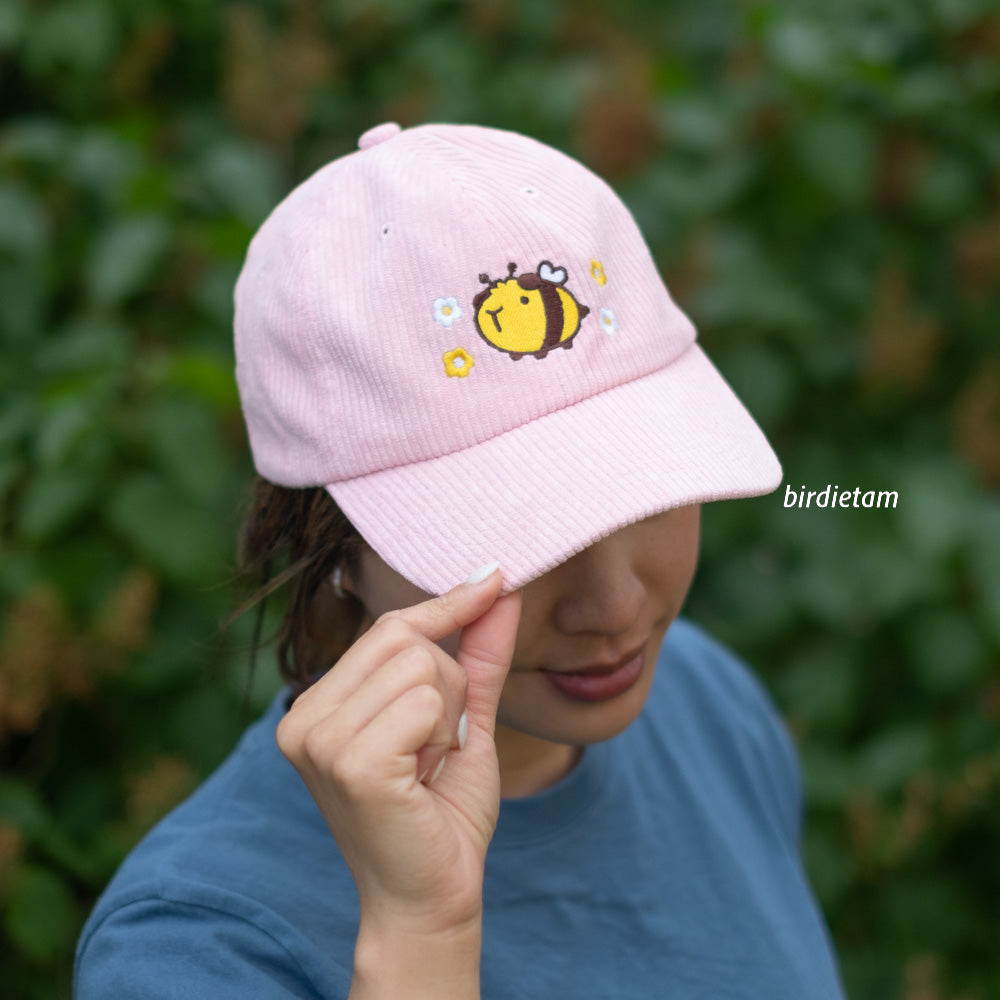 Corduroy cap - Guinea bee