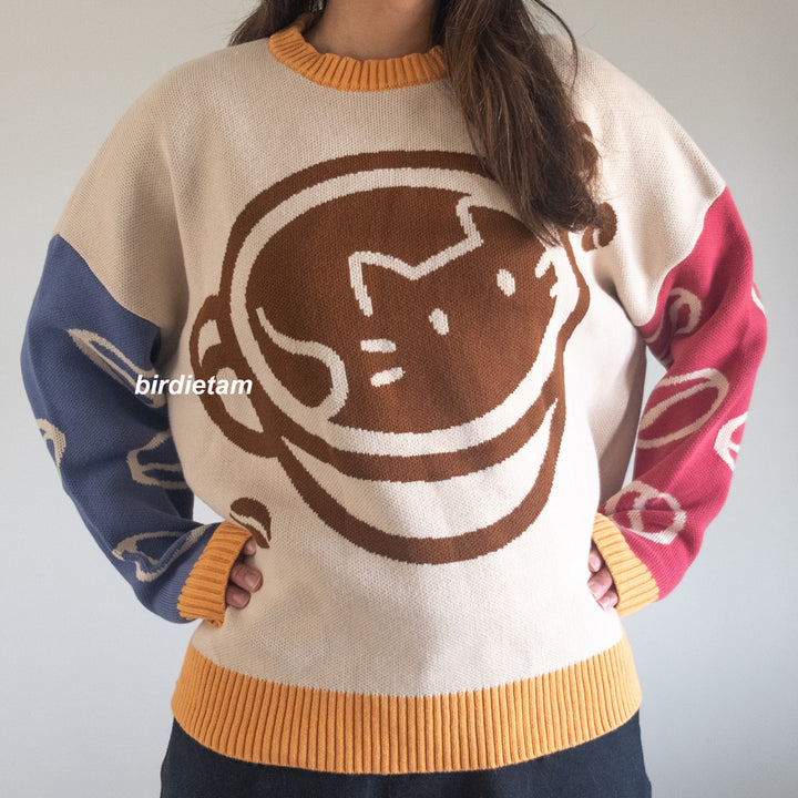 Knit Pullover - Catpuccino