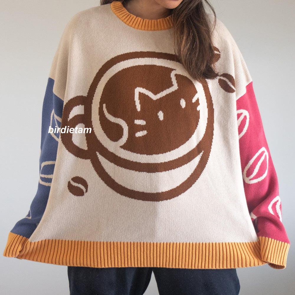 Knit Pullover - Catpuccino