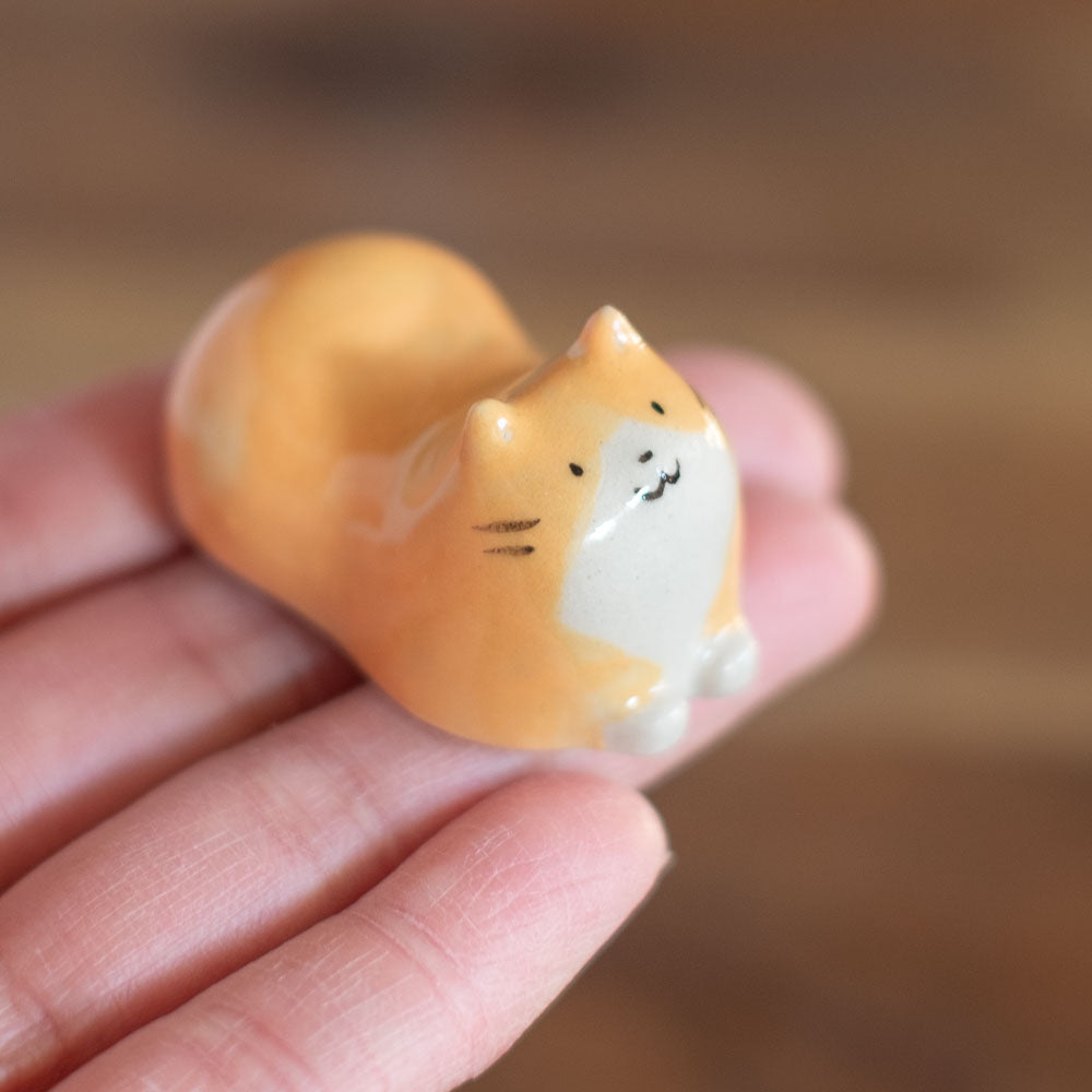 Chopstick rest - Cat, orange tuxedo