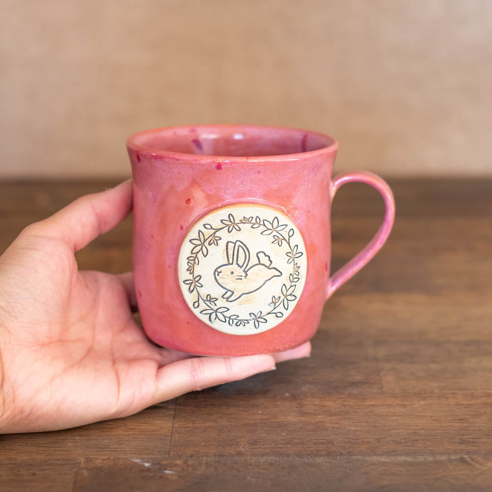 Mug 350 ml - Leaping bunny pink, no. 15
