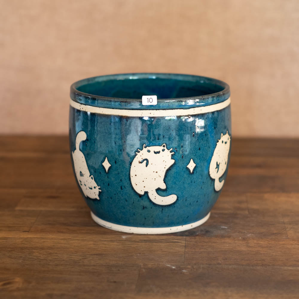 Planter pot (large) - Luna Cats, no. 10