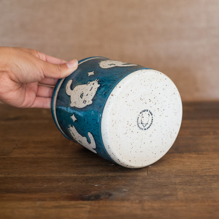 Planter pot (medium) - Luna Cats, no. 16
