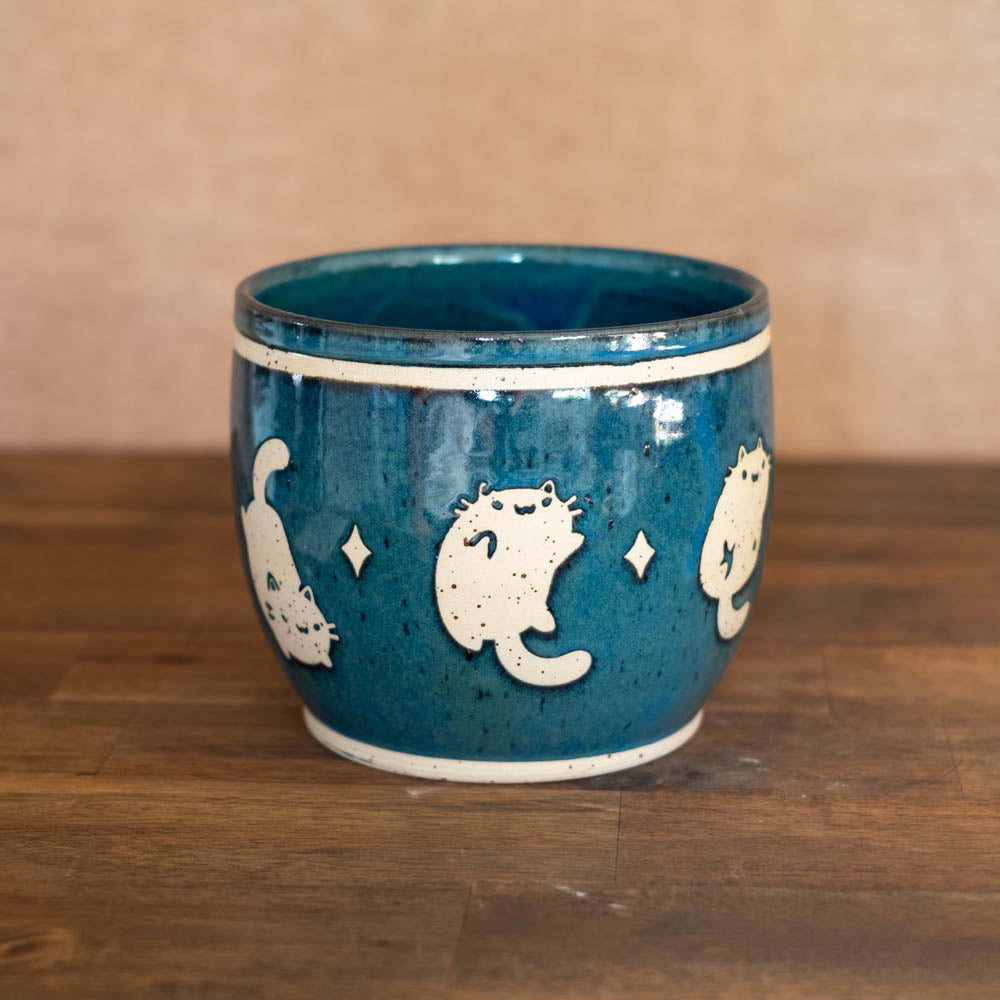 Planter pot (large) - Luna Cats, no. 10