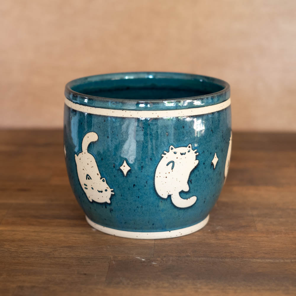 Planter pot (large) - Luna Cats, no. 10