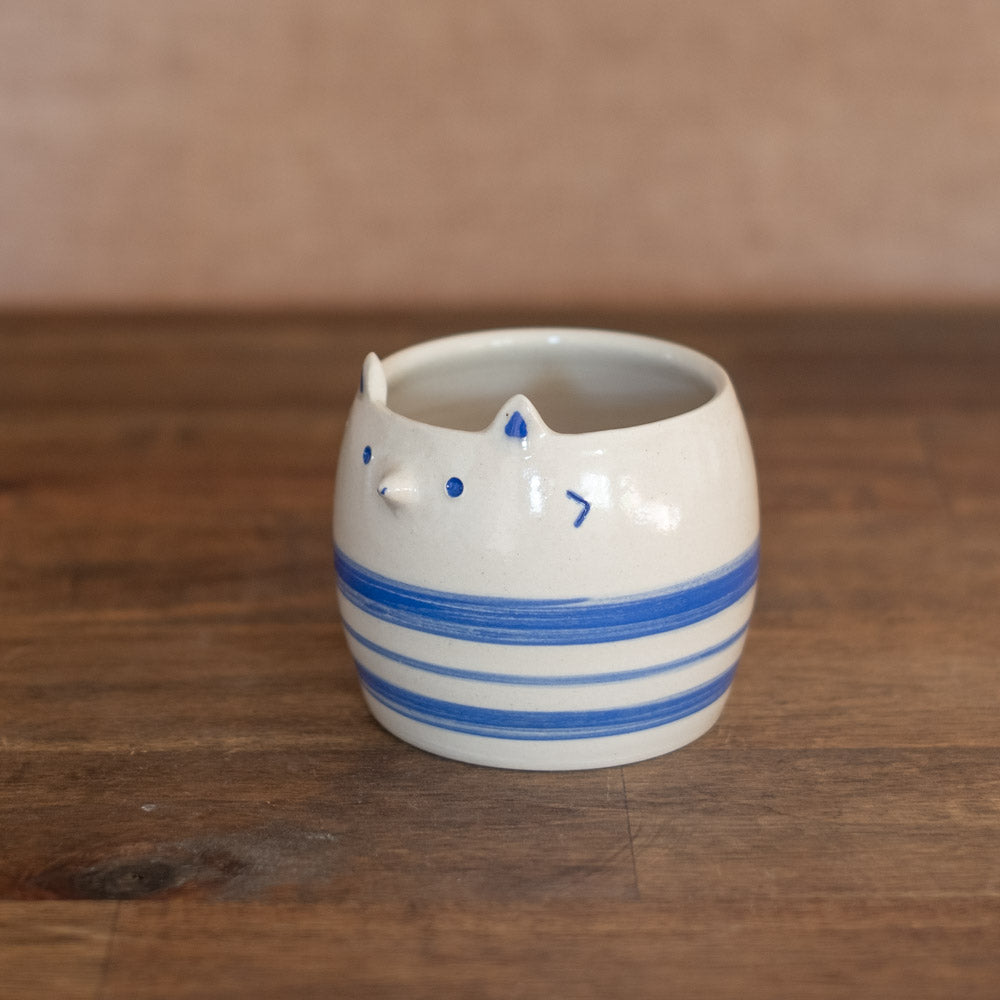 Striped planter (small) - Wolf, no. 20