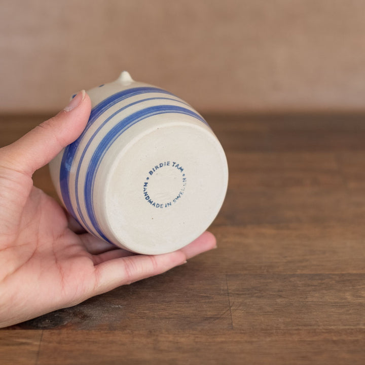 Striped planter (small) - Wolf, no. 20