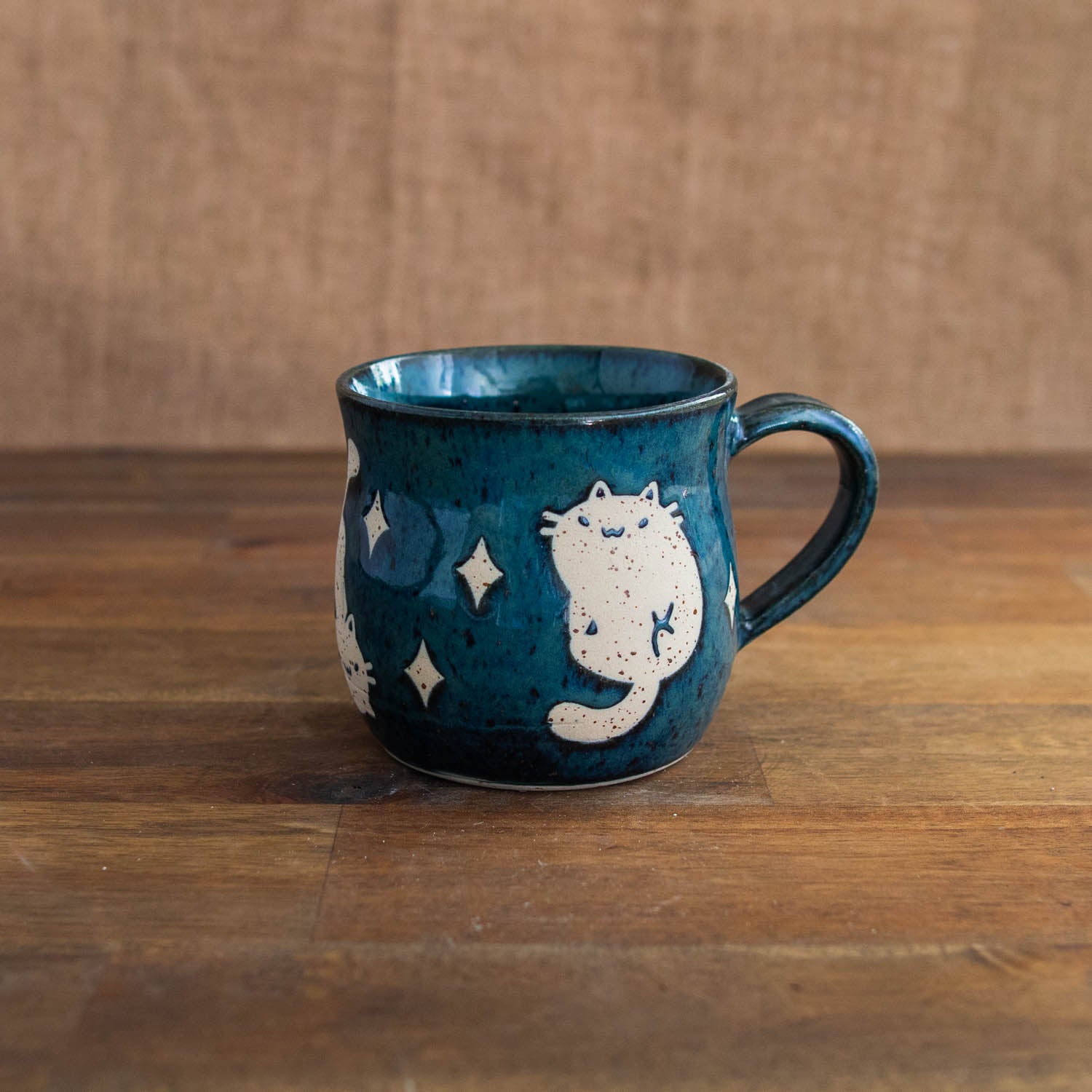 Round Space cats mug - 350 ml (12 oz)