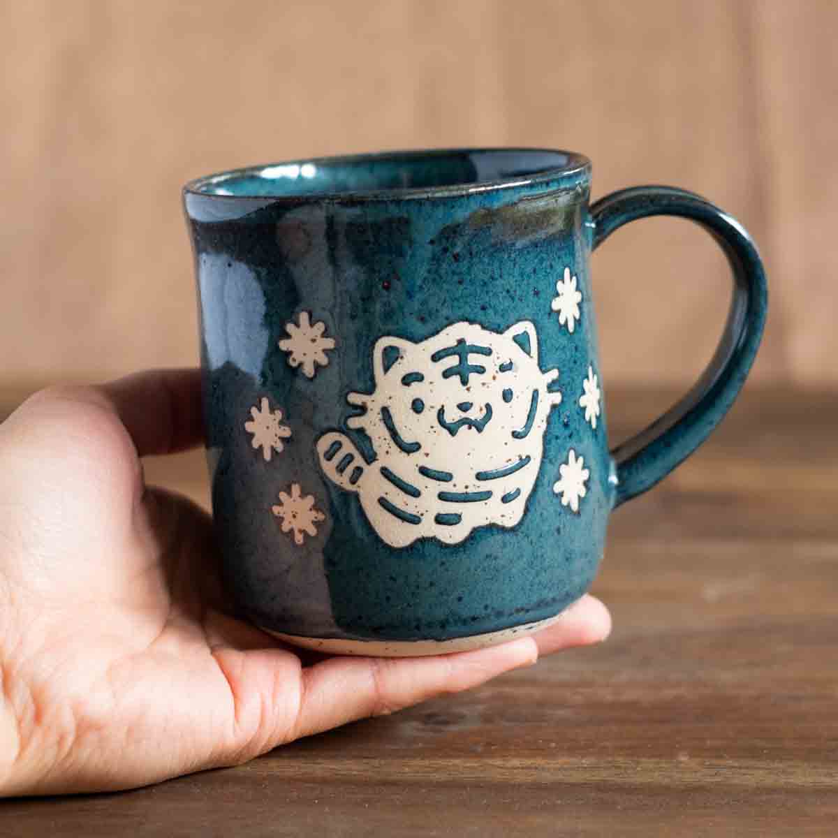Blue tiger mug - 300 ml (10 oz)