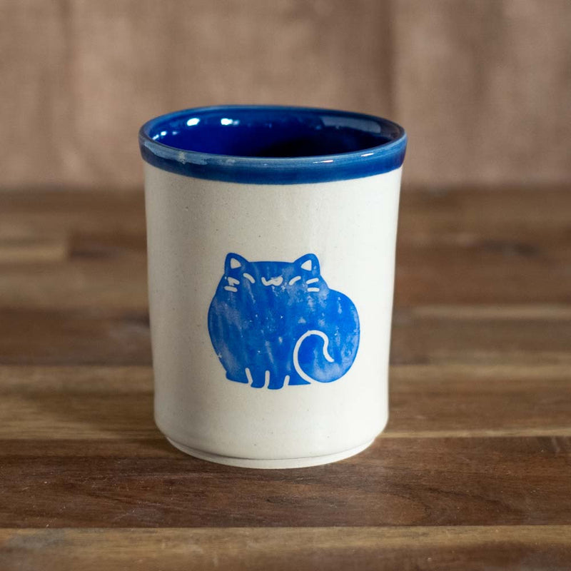 Tea cup 250 ml - Blue neko no. 60