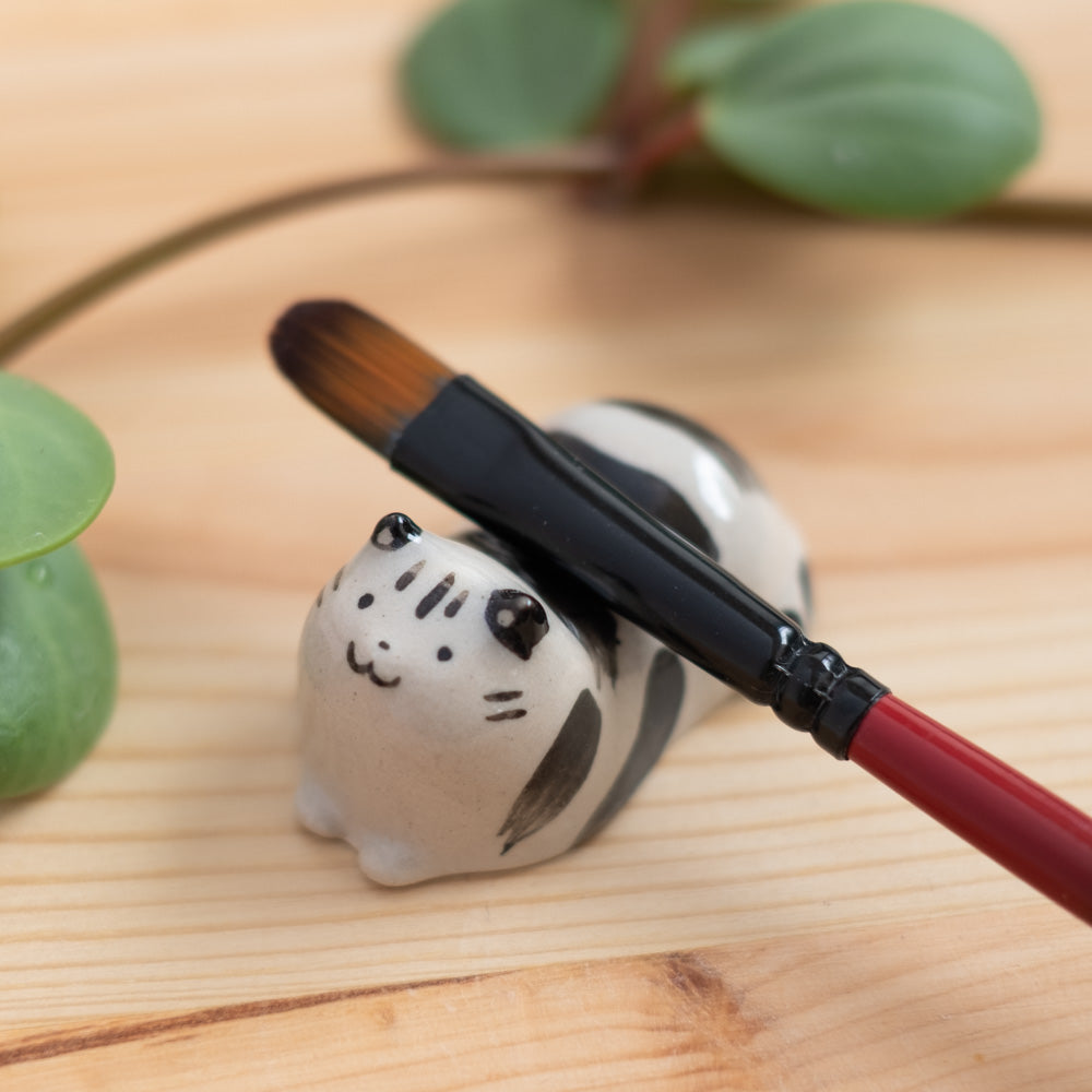 Chopstick rest - Cat, black striped