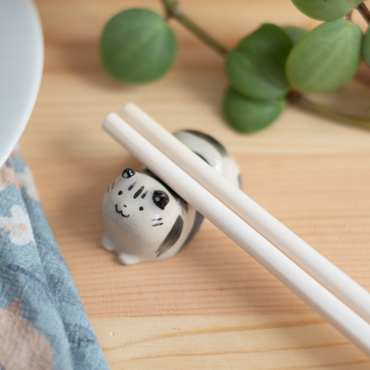 Chopstick rest - Cat, black striped