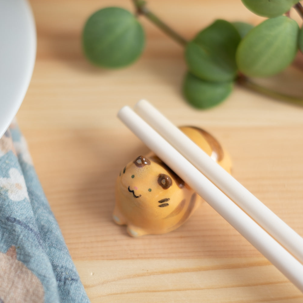Chopstick rest - Cat, orange tabby