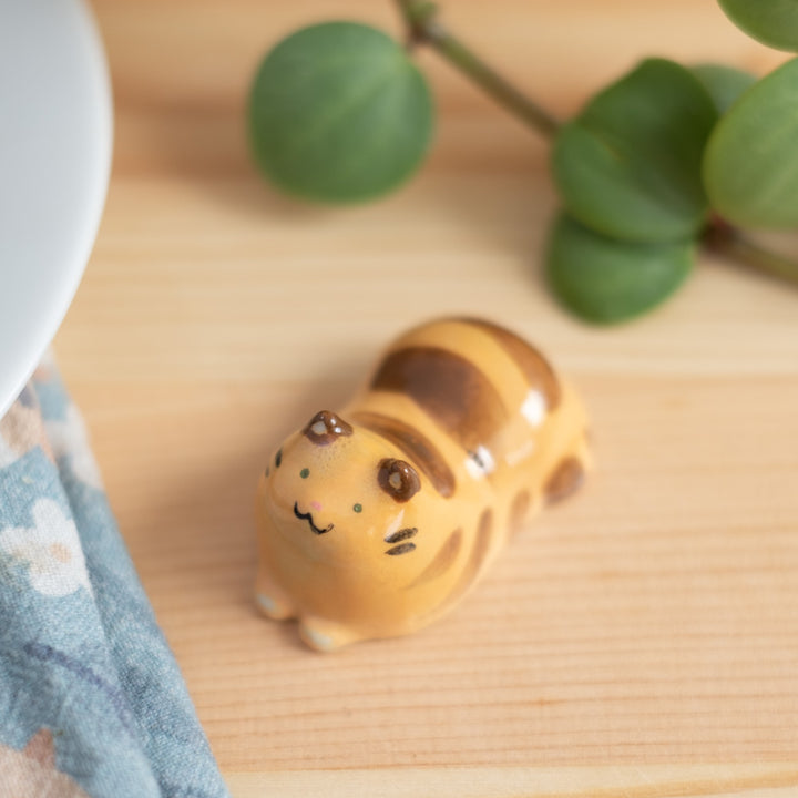 Chopstick rest - Cat, orange tabby