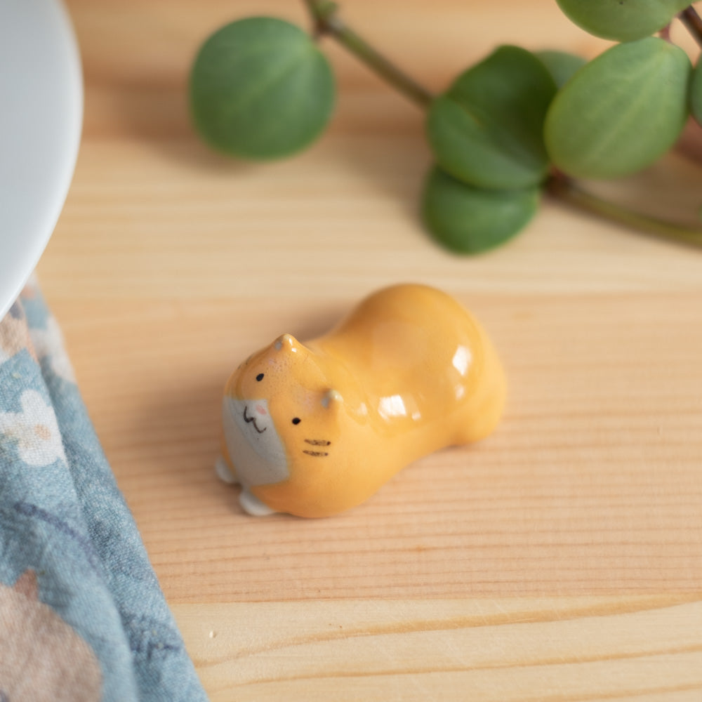 Chopstick rest - Cat, orange tuxedo