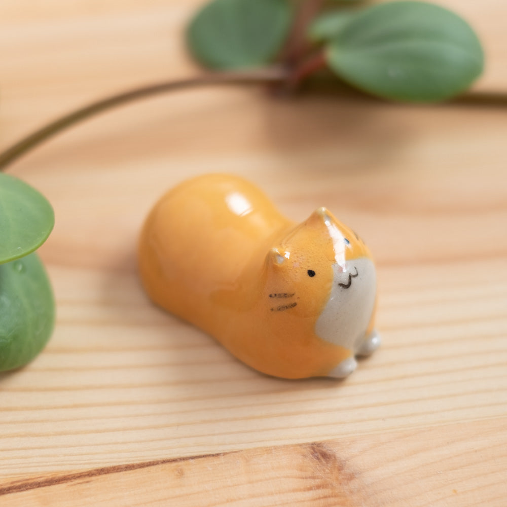 Chopstick rest - Cat, orange tuxedo