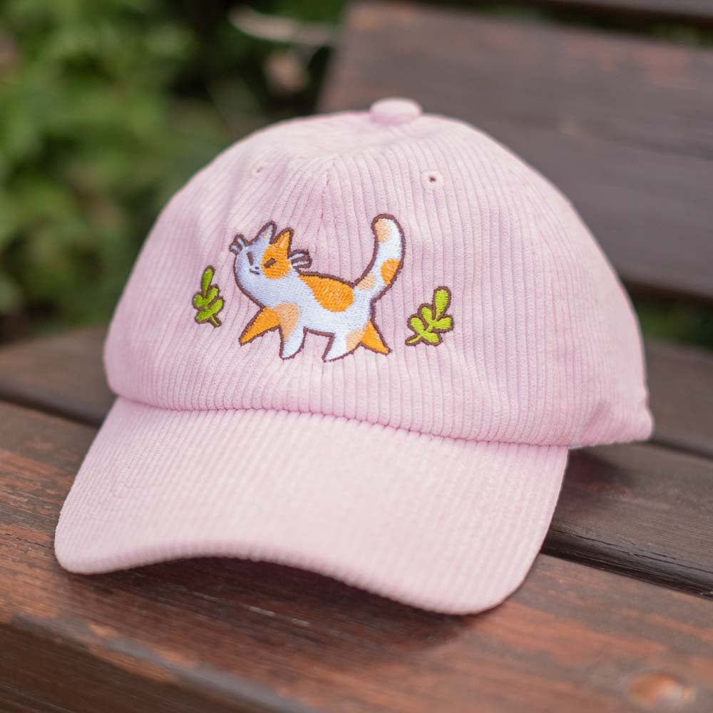 Corduroy cap - Whimsical calico