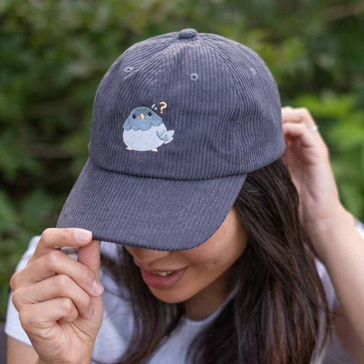 Corduroy cap - Confused Pigeon, black