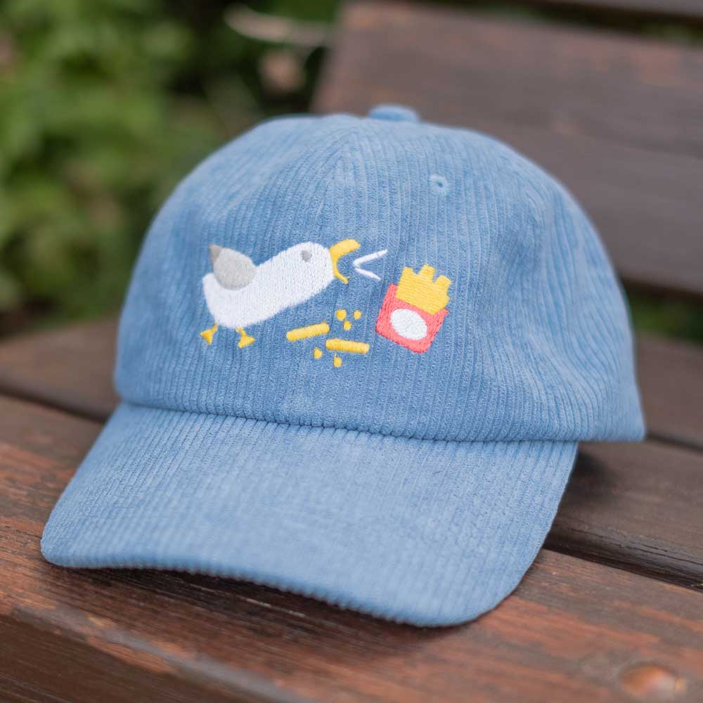 Corduroy cap - Seagull, blue