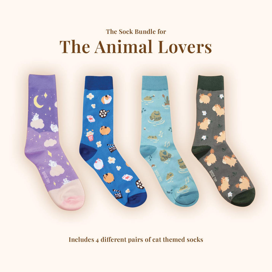 Sock Bundle - For the Animal Lovers (4 pairs of socks)