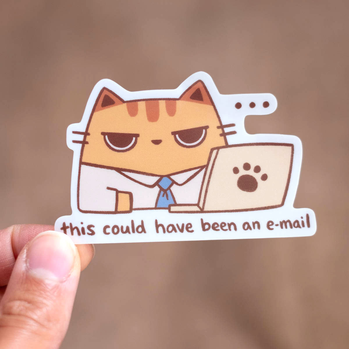 Vinyl sticker (transparent) - This could have been an email