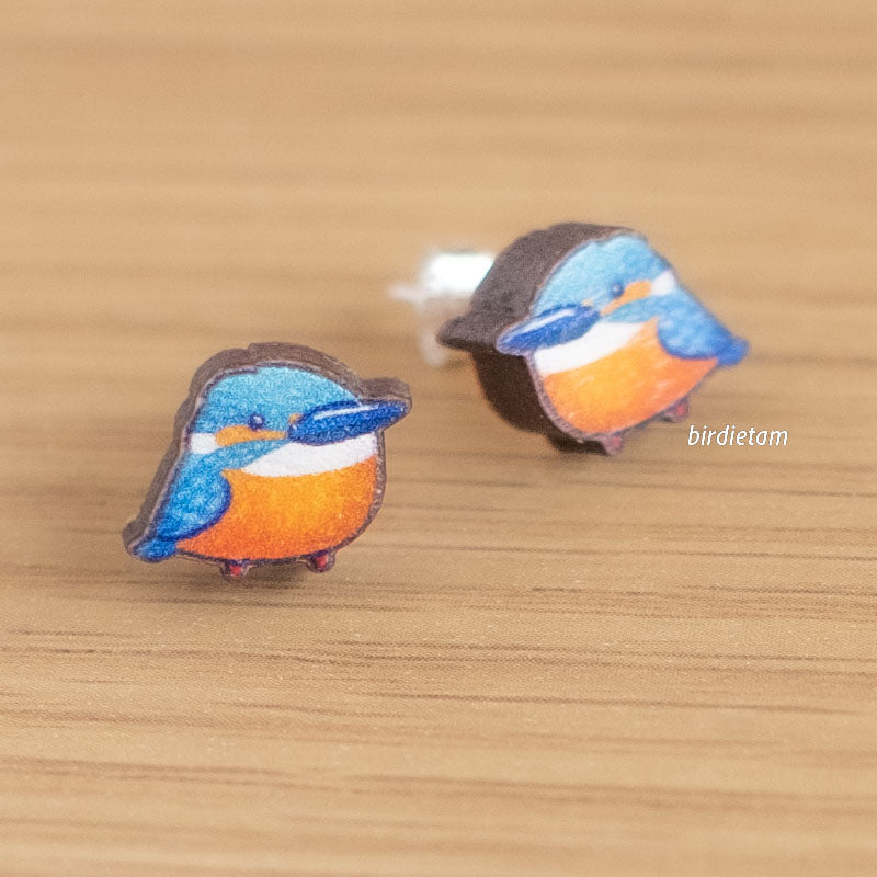 Earrings - Kingfishers