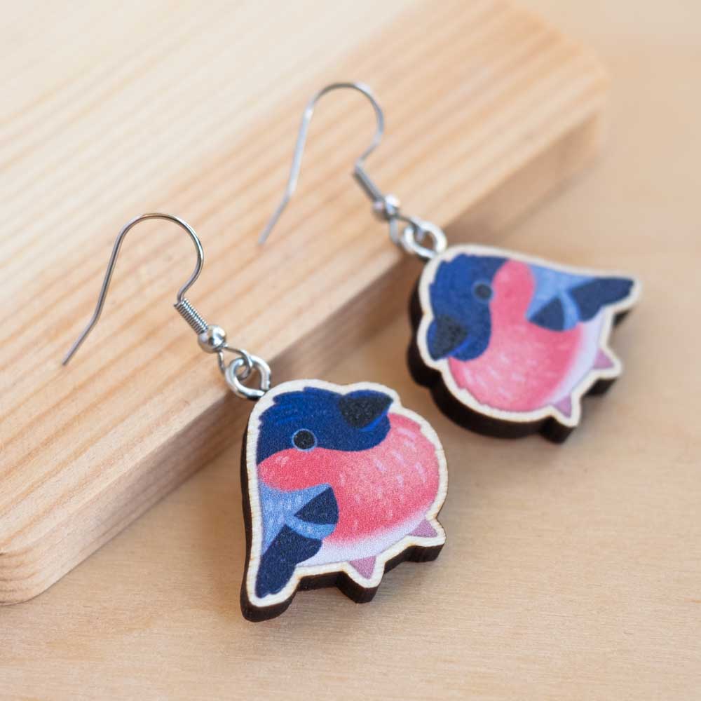Earrings - Bullfinch